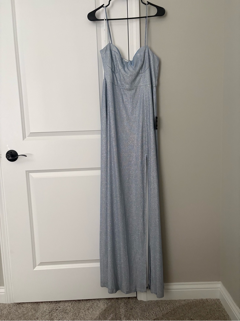 Lulus sparkly blue gown NWT - Picture 1 of 4